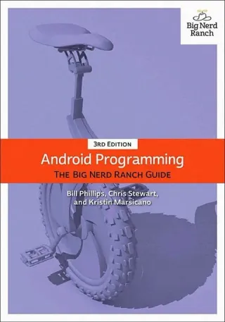Android Programming: The Big Nerd Ranch Guide cover